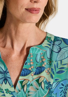 Viskose-Kleid mit Bindegürtel thumbnail 5