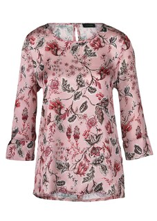 Rundhalsbluse mit edlem Druck thumbnail 2