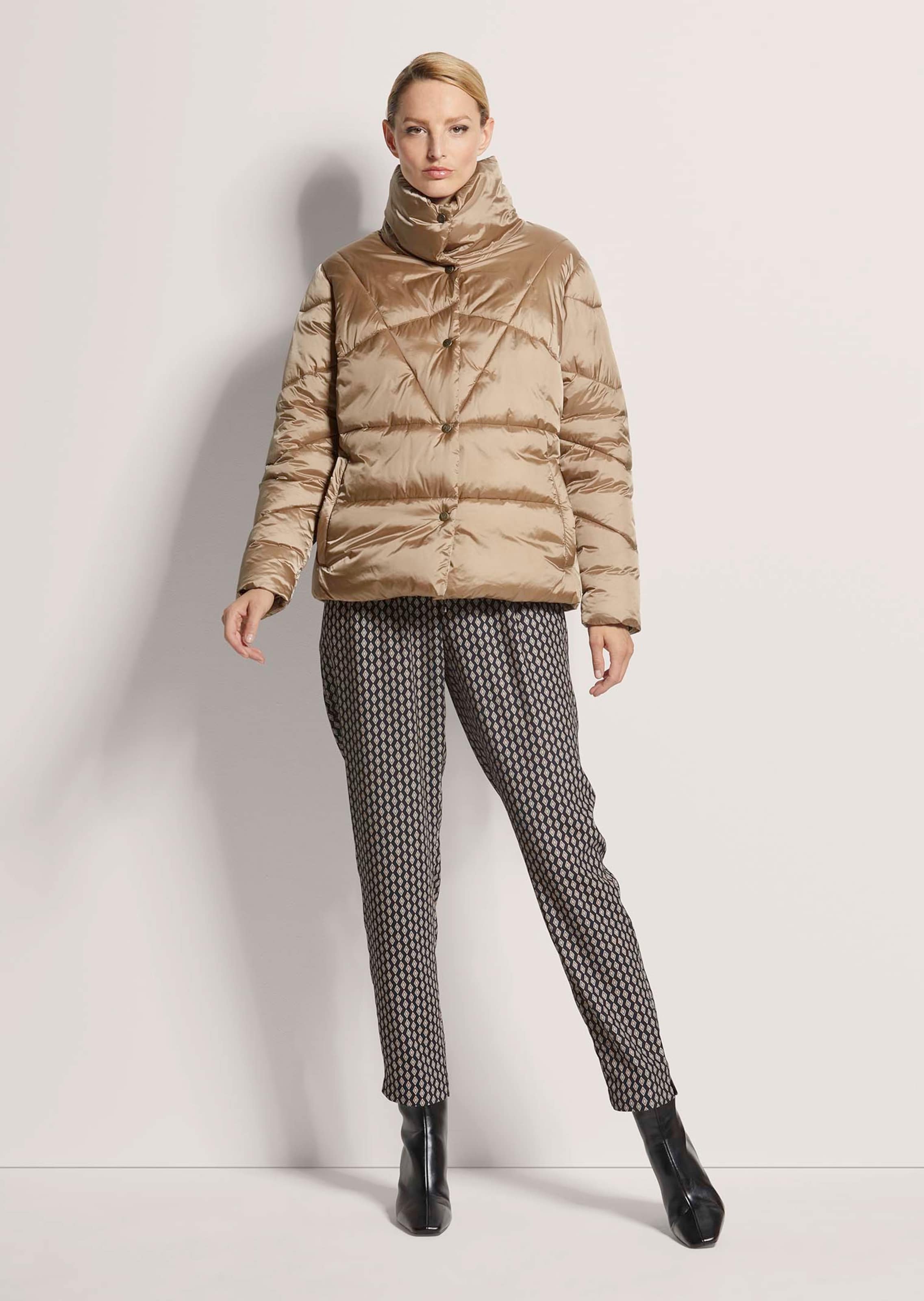 Quilted jacket in caramel | MADELEINE Fashion