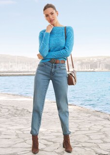 Knitted jumper with cable pattern thumbnail 7