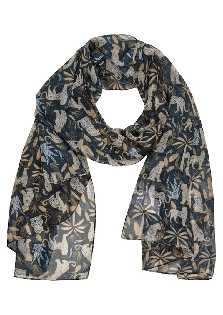 Foulard à motif léopard