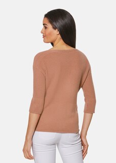 Kaschmir-Pullover mit Struktur-Mix thumbnail 3