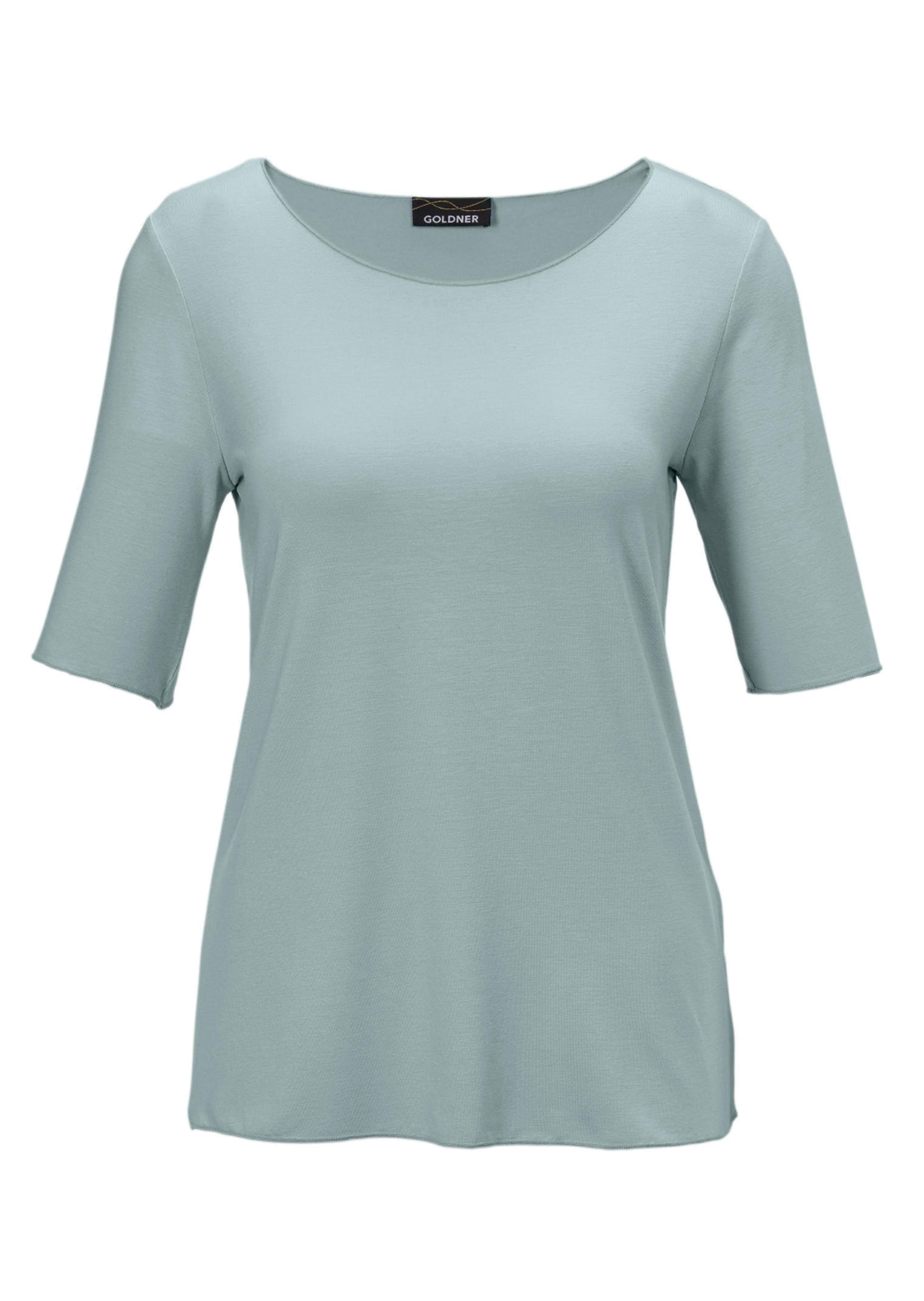 Kombistarkes Halbarmshirt mit tonaler Zierkante