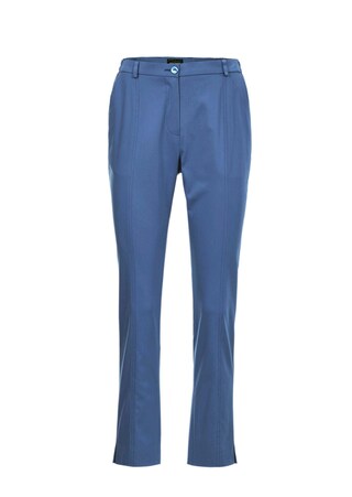 bleu Pantalon CARLA en satin agréable à porter