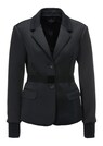 Stretch-Blazer mit Taillengürtel und Ärmelbündchen thumbnail 1