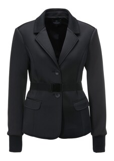 Stretch-Blazer mit Taillengürtel und Ärmelbündchen thumbnail 1
