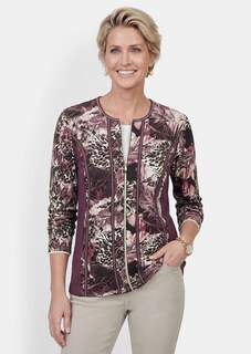 Taillierte Shirtjacke aus Viskose-Jersey thumbnail 1