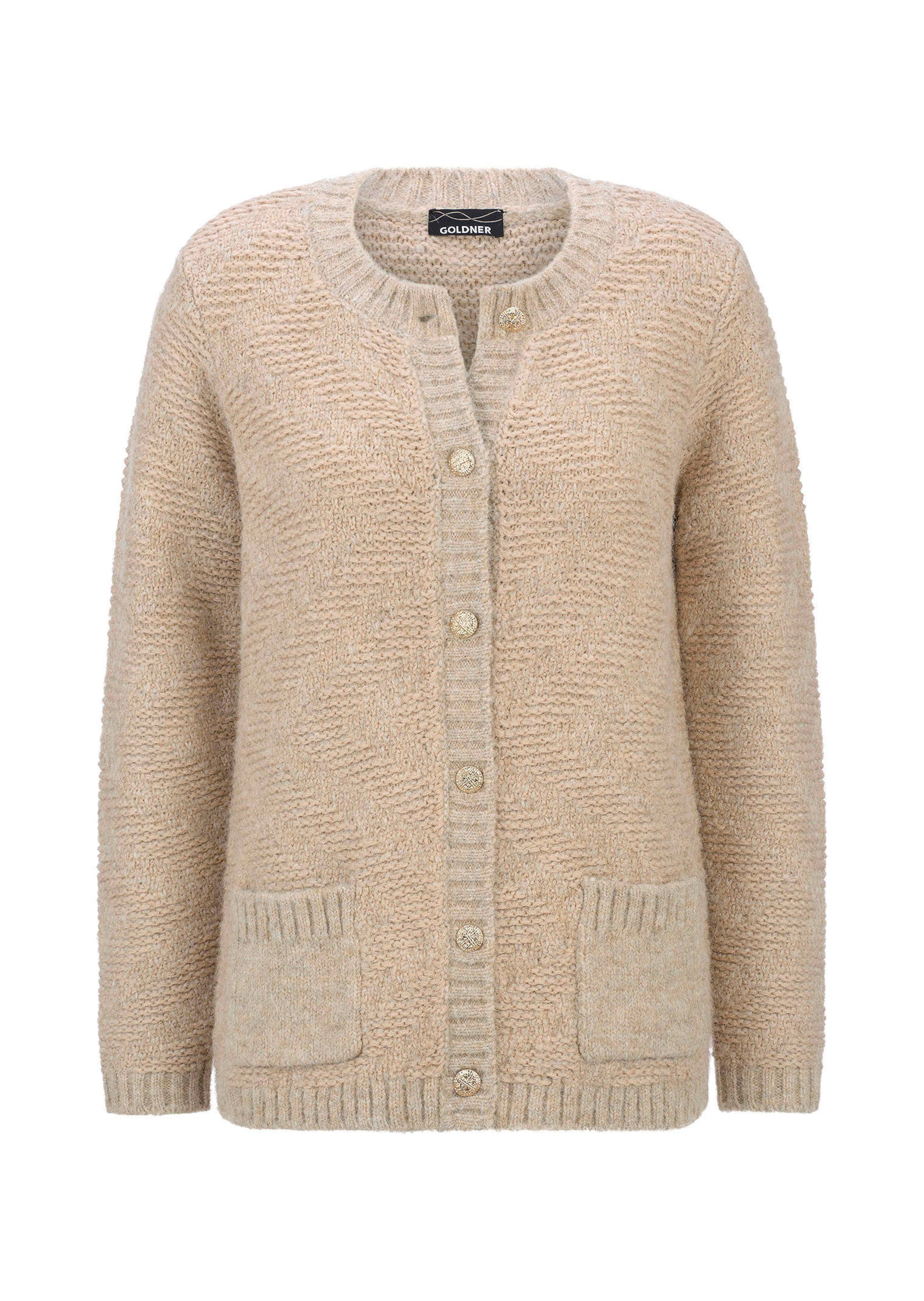 Tricot jasje van merinowol met zigzagpatroon