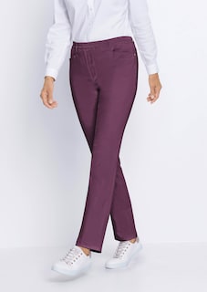 LOUISA-joustovyötäröhousut puuvillasatiinista thumbnail 7