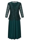 Kleid mit paillettenbesetzter Spitzenjacke thumbnail 6