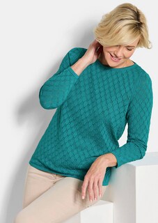 Strickpullover mit Wabenstruktur thumbnail 4
