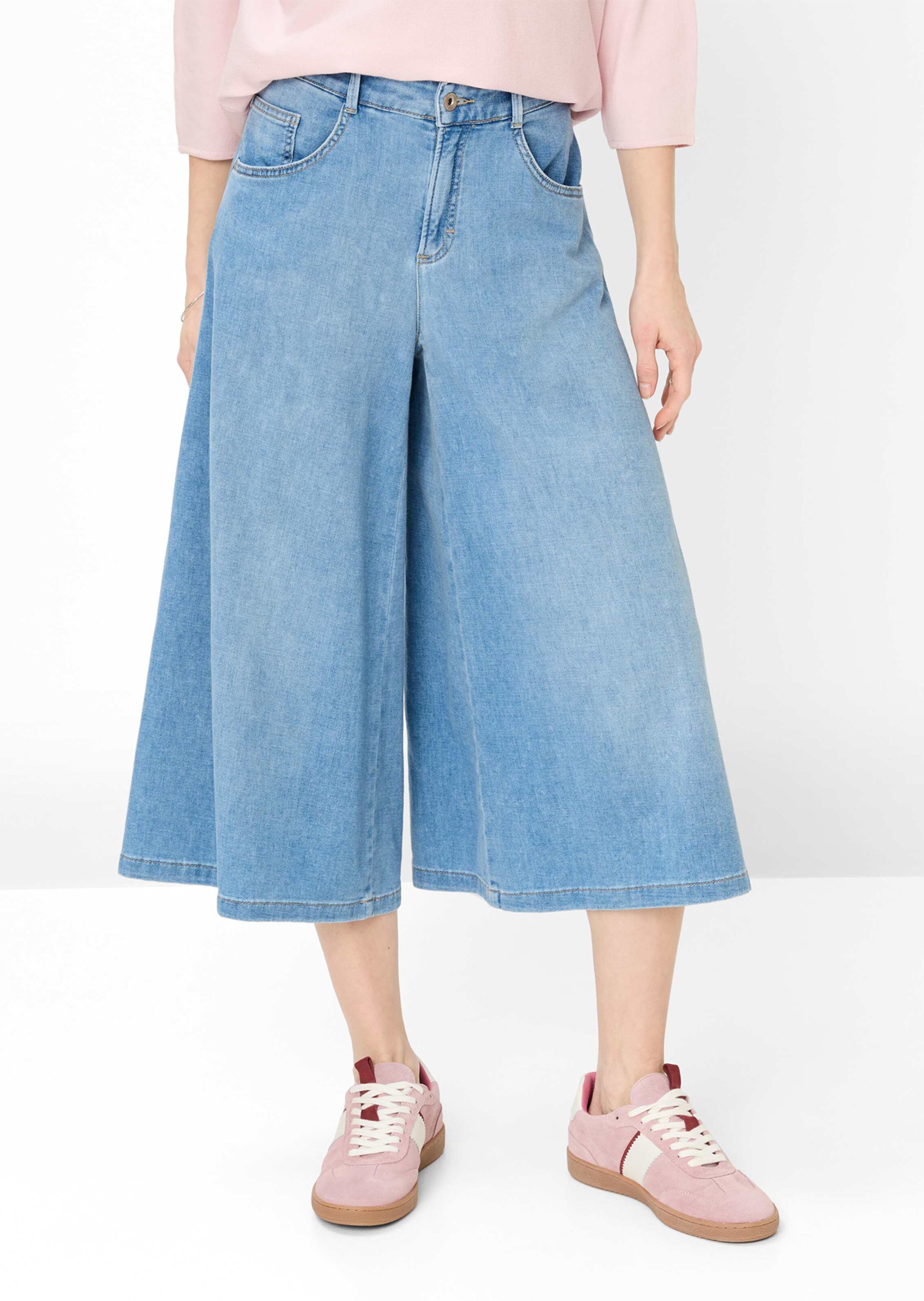 Leichter Hosenrock im Denim-Look