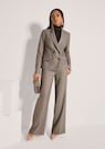 Zweireihiger Blazer mit dezenten Streifen thumbnail 4