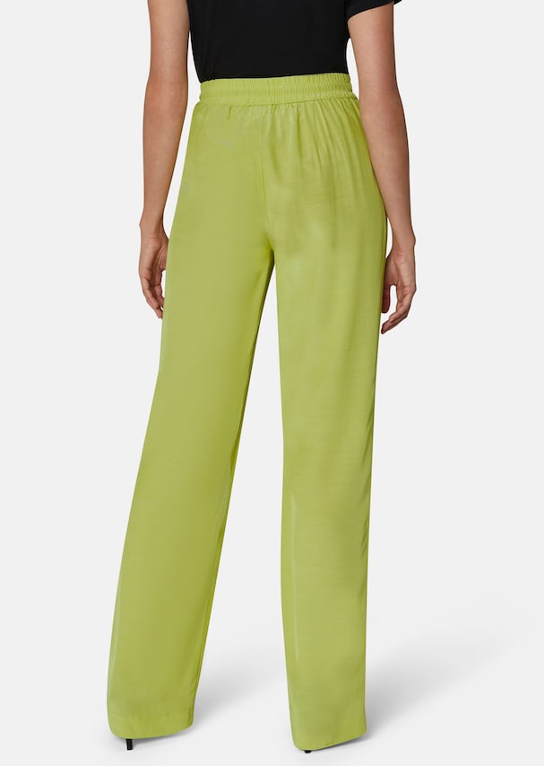 Trousers in silky, shiny viscose 2