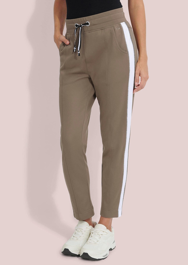 Pantalon de loisirs à rayures brillantes