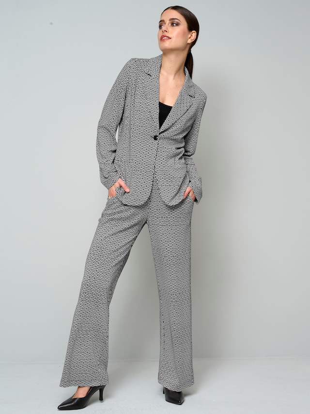 Blazer mit grafischem Print 6