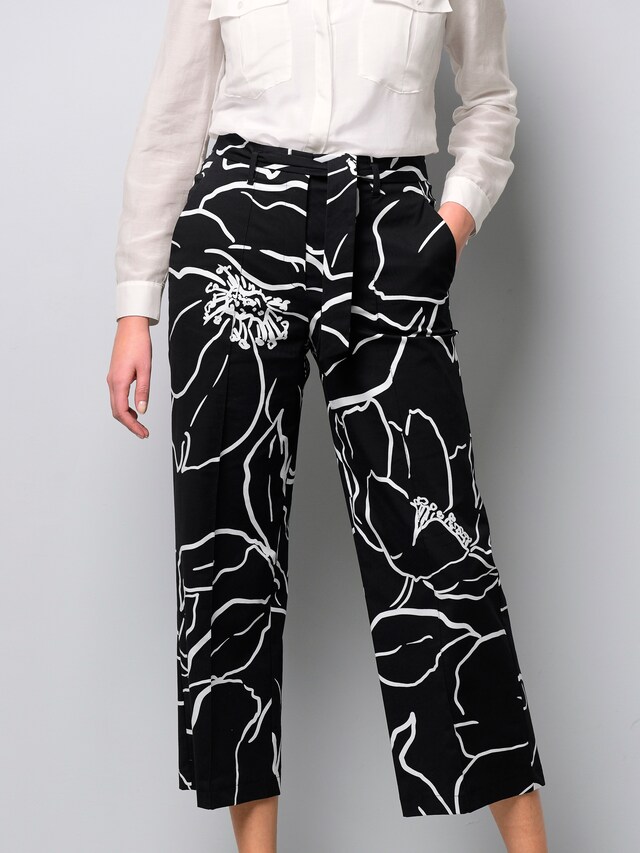 Hose mit floralem Print 2