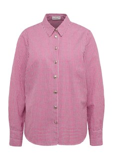 Hoogwaardige geruite blouse met modieuze manchetten met print thumbnail 2