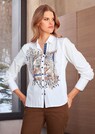 Hemdbluse mit Ethno-Print und Ziersteinen thumbnail 1