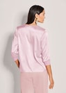 Blusenshirt aus Seidenstretch mit V-Ausschnitt thumbnail 3