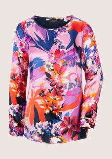 Silk blouse with floral print thumbnail 6