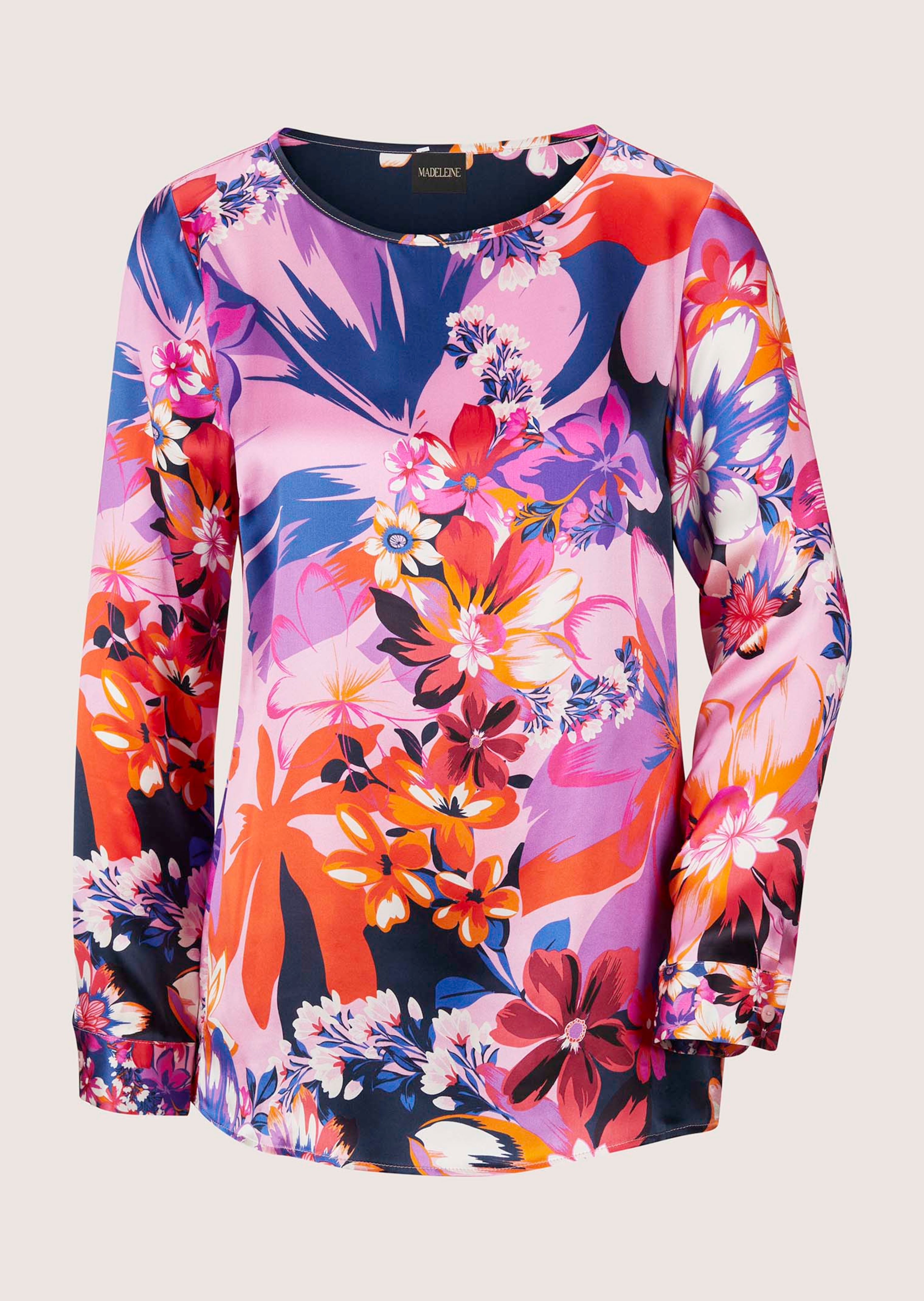 Seidenbluse mit Floral-Druck thumbnail 6