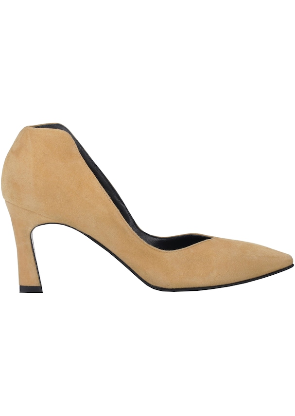 Pointed suede court shoes 3