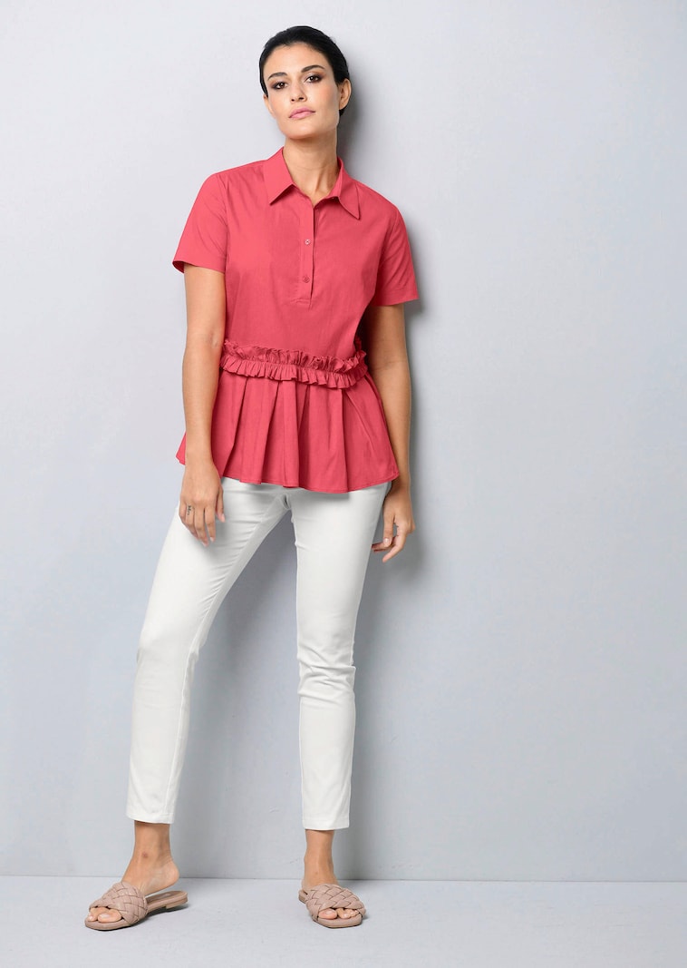 Bluse mit Rüschenband
