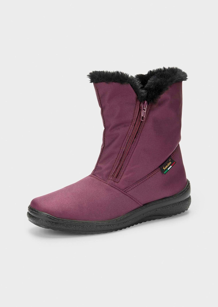 Gefütterte Winterstiefel mit Reissverschluss