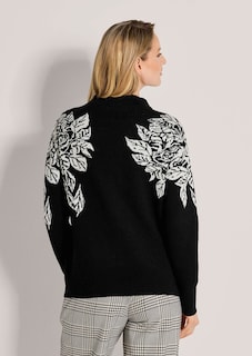 Jacquard-Pullover mit floralem Motiv thumbnail 3