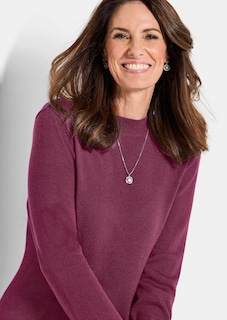 Robe en tricot à la coupe féminine en A thumbnail 3