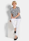 Jersey-Shirt mit Schwarz-Weiß-Print thumbnail 4