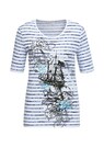 T-shirt rayé avec motif fantaisie thumbnail 6