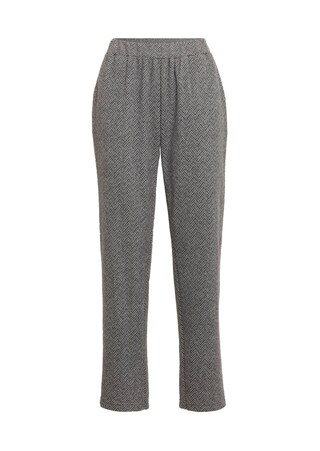gris / noir / à motifs Doux pantalon de loisirs