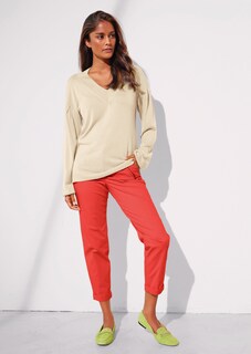 Oversized-Pullover mit V-Ausschnitt thumbnail 7