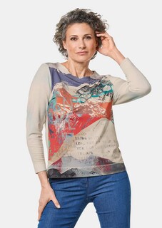 T-shirt à manches longues avec imprimé allover thumbnail 1