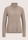 Zopfmuster-Pullover mit Kaschmiranteil und Stehkragen thumbnail 6