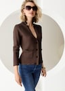 Blazer en maille. Pur coton thumbnail 1
