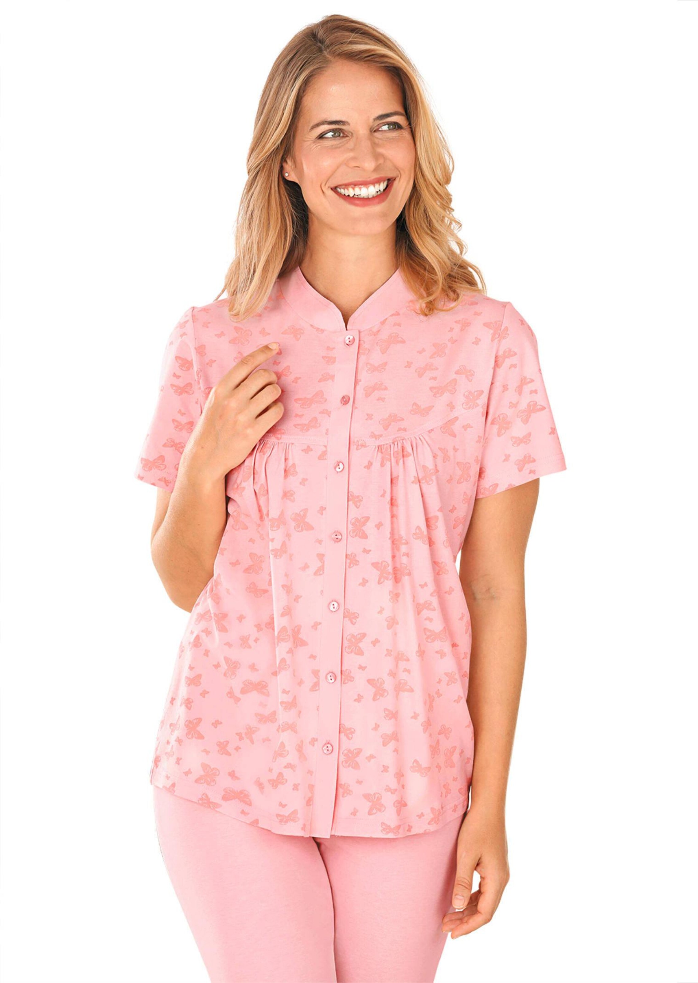Baumwoll-Pyjama mit Halbarm
