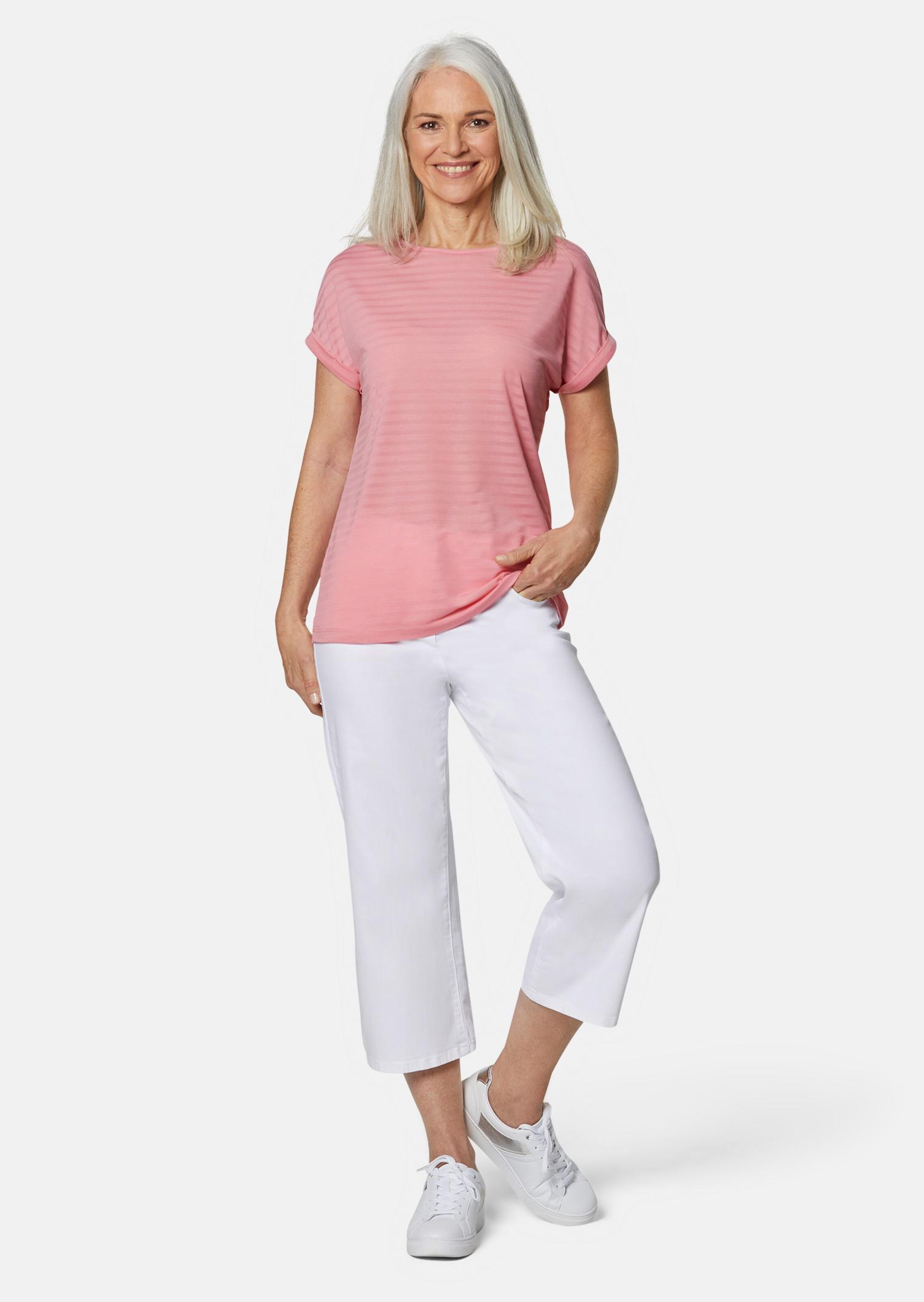 T-shirt rayé - rosé - Gr. 52 de Goldner Fashion