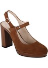 Sling-Pumps aus Velours-Leder thumbnail 1