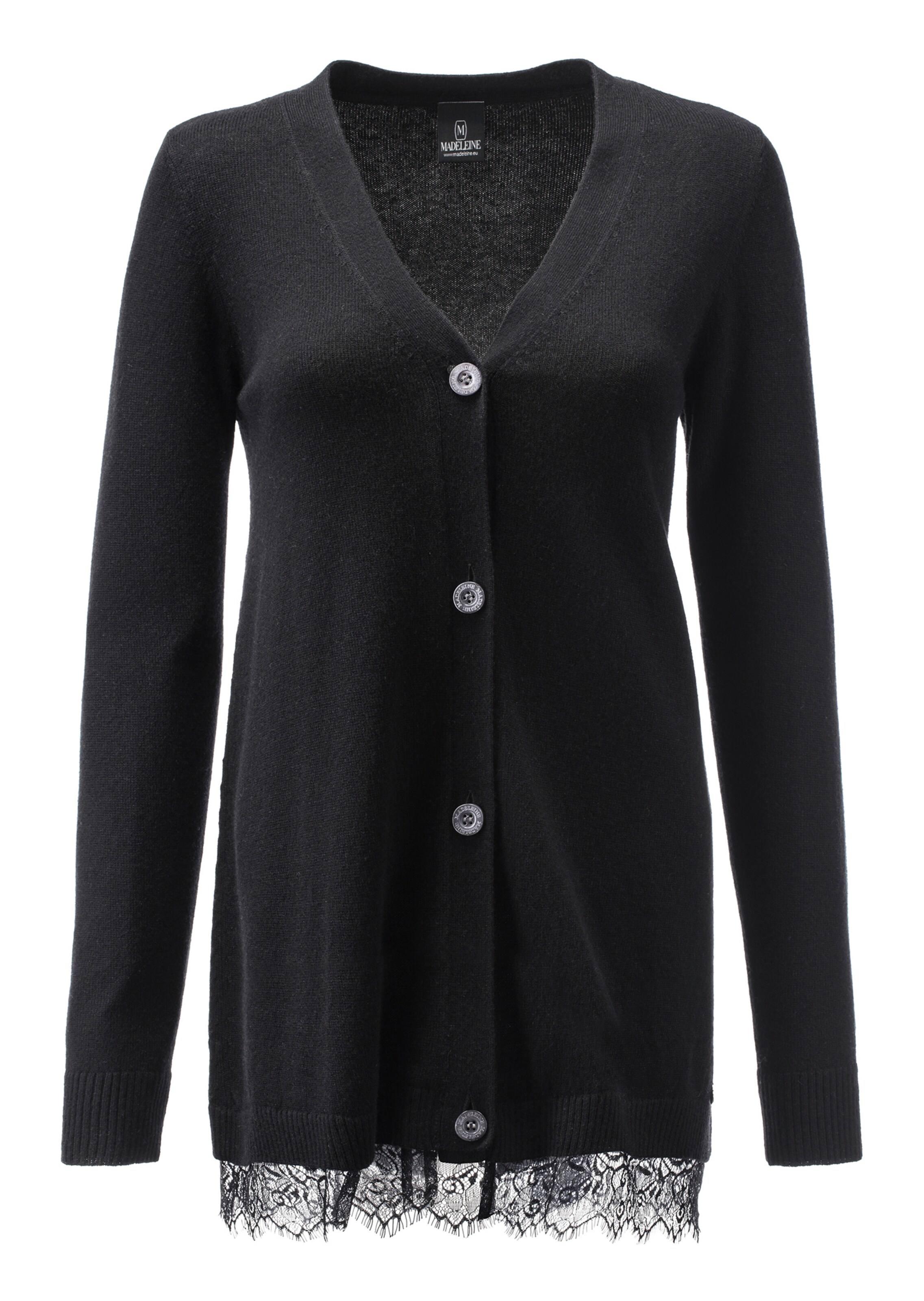 Strickjacke mit Spitze