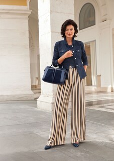 Tasche aus Velours- und Glattleder thumbnail 6