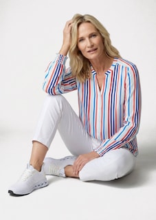 Streifenbluse mit Smokbündchen thumbnail 4