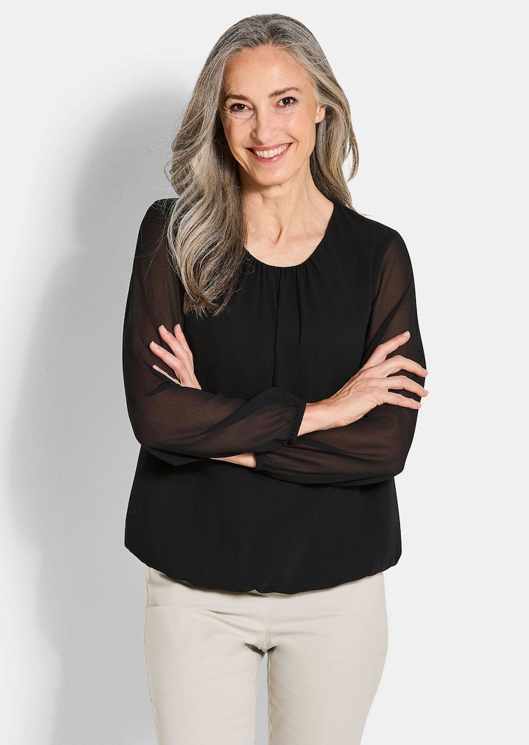 Elegante Bluse aus Chiffon