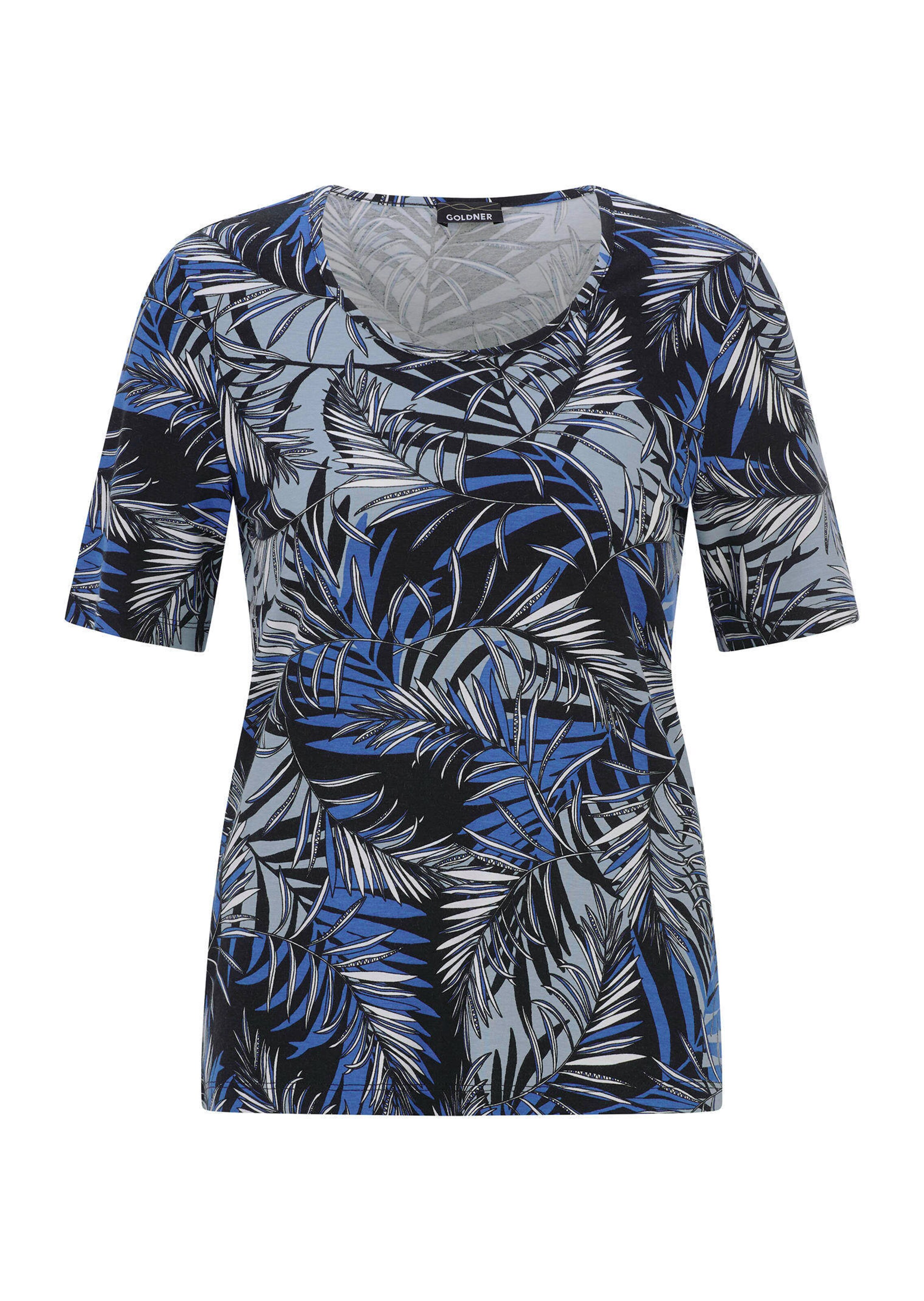 T-shirt en viscose avec imprimé palmier