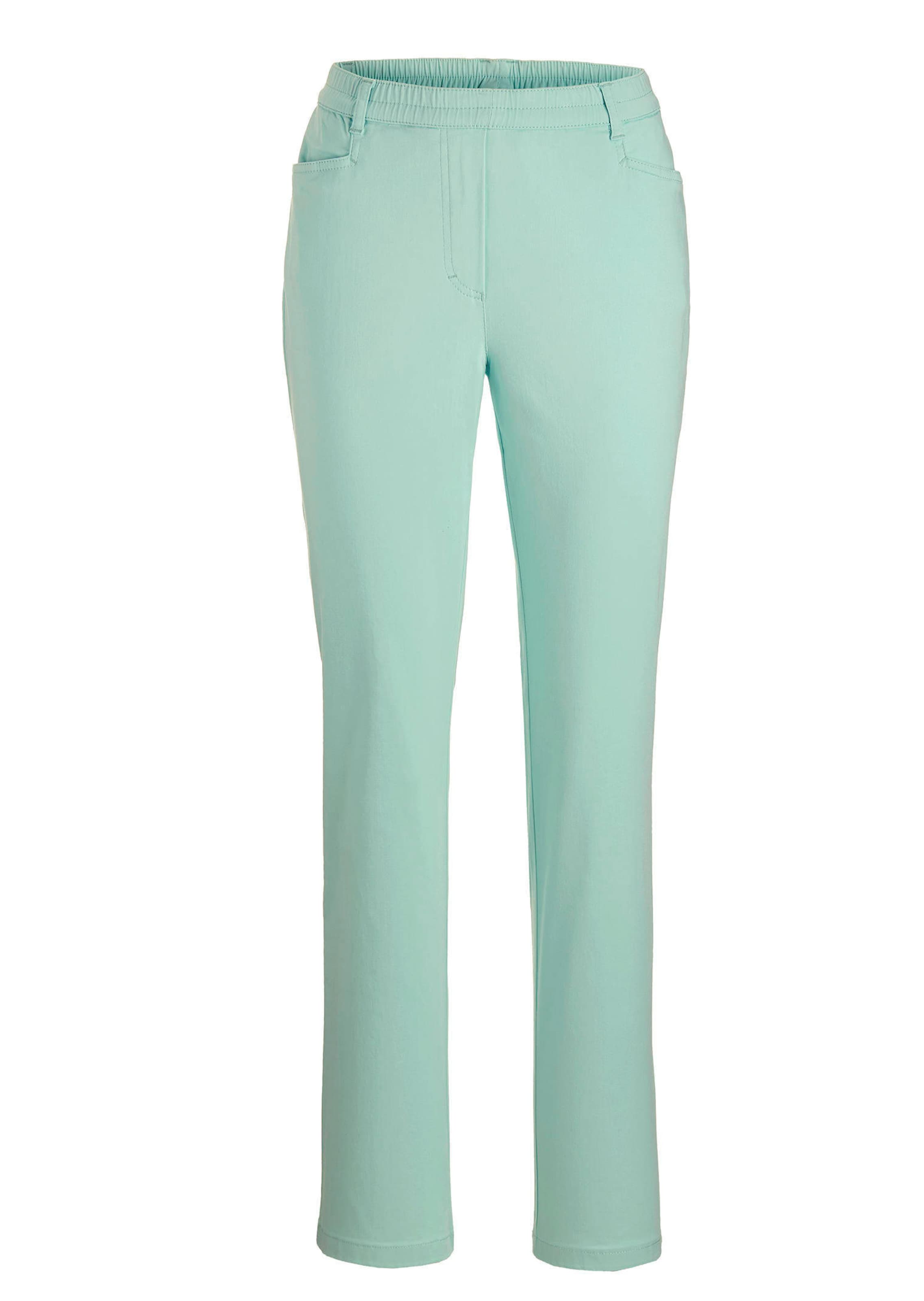 Broek LOUISA met elastische tailleband, van katoen-satijn