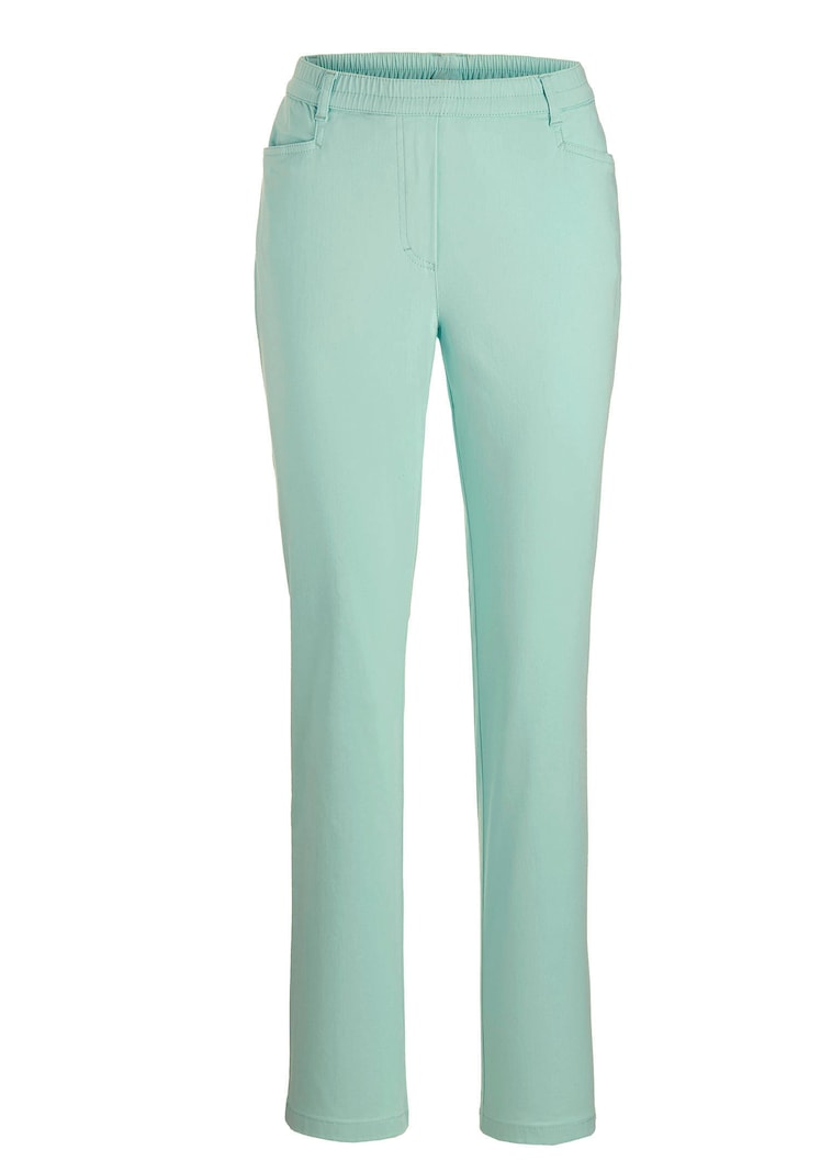 Broek LOUISA met elastische tailleband, van katoen-satijn