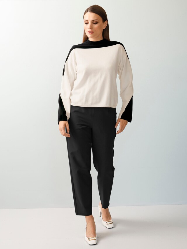 Pullover in Bi-Color Optik 1