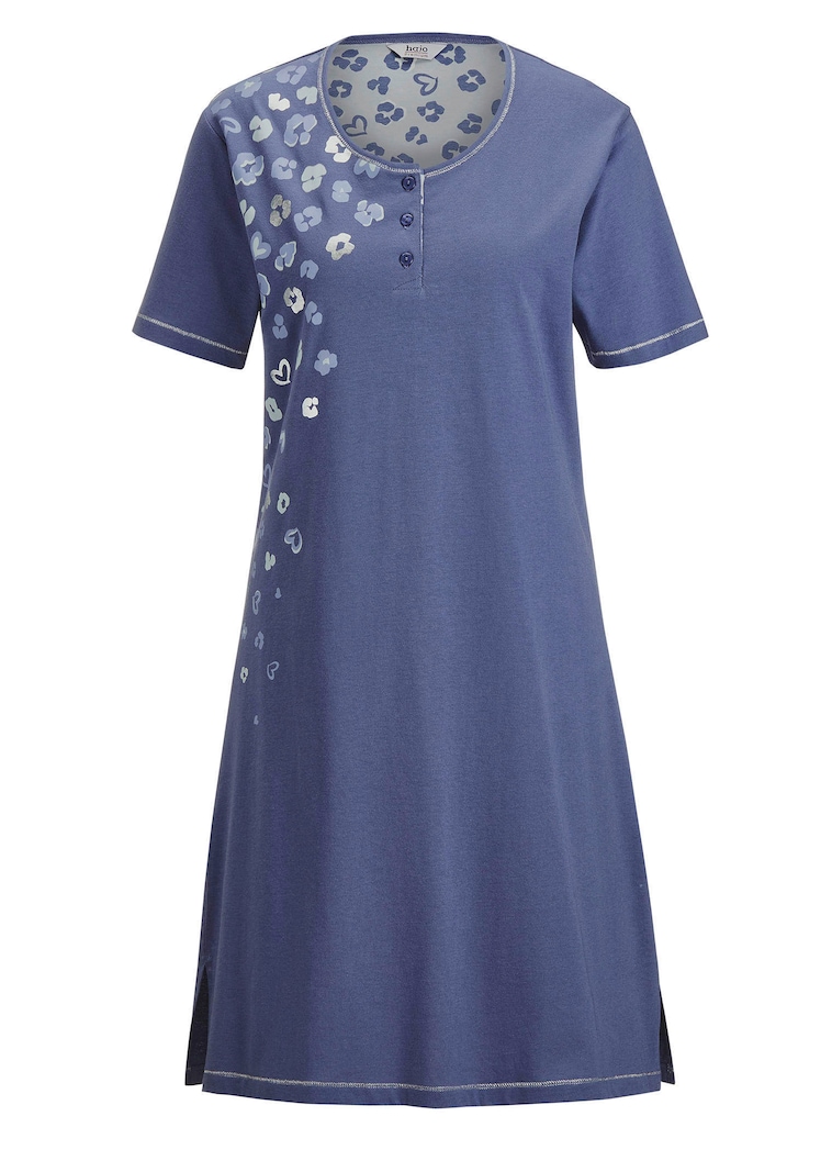 Chemise de nuit en coton à manches courtes